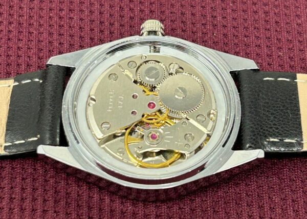 HMT Chirag Hand Winding Yellow Dial 17 Jewels Indian Made Men's Wrist Watch - Image 4