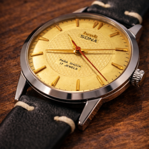 Vintage Hmt Sona Hand Winding 17 Jewels Men's Wrist Watch