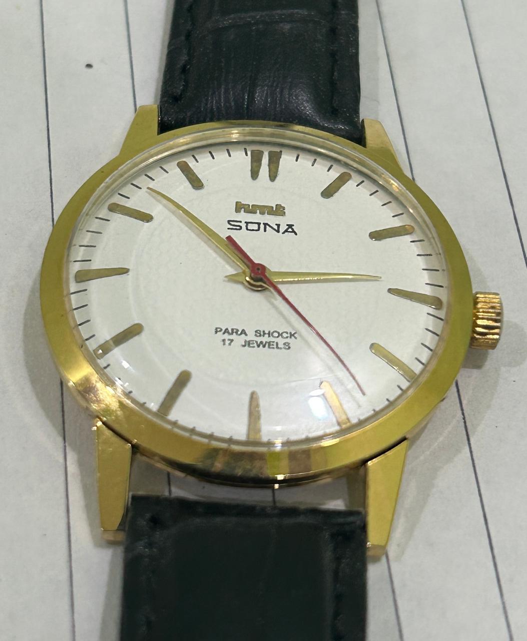 HMT Sona Hand Winding White Dial Men's Wrist Watch - Image 3