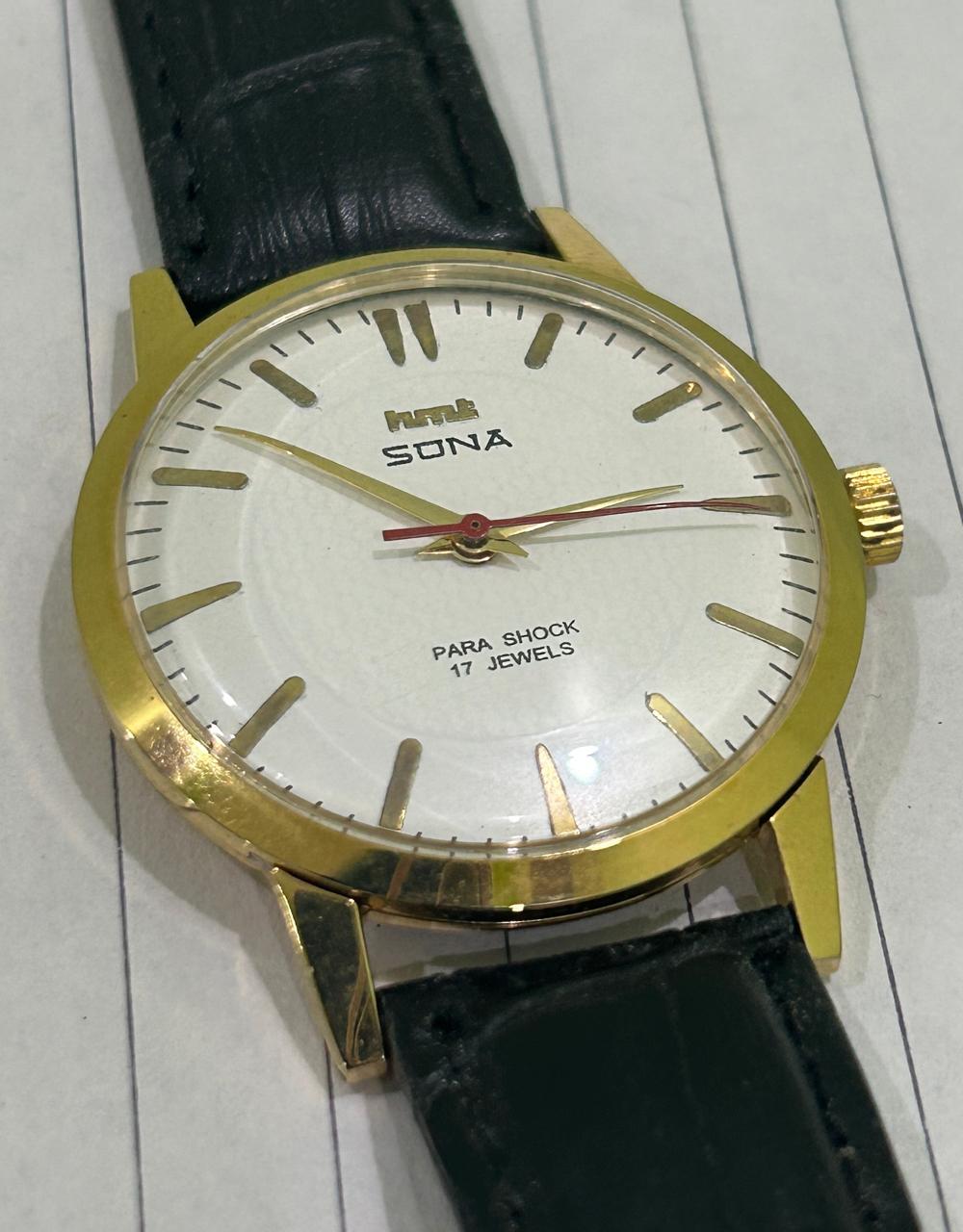 HMT Sona Hand Winding White Dial Men's Wrist Watch