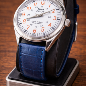 Vintage HMT Pilot Hand Winding 17 Jewel white Dial Men's Wrist Watch