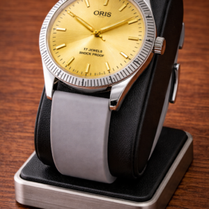 Oris st 96 Hand Winding 17 jewel Golden Dial Men's Wrist Watch