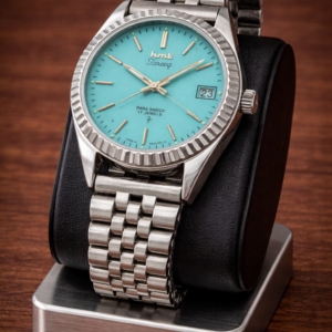 Vintage HMT Tareeg Hand Winding Blue Dial Date 17 Jewel Men's Wrist watch