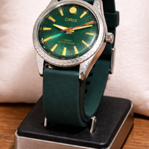 Oris ST 96 Hand Winding 17 Jewel Green Dial Men's Wrist Watch