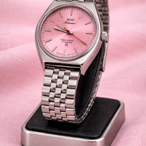 Vintage HMT Kohinoor Hand Winding 17 Jewel Pink Dial Men's Wrist Watch