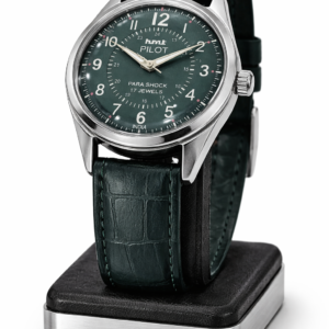 Vintage HMT Pilot Hand Winding 17 Jewel Black Dial Men's Wrist Watch