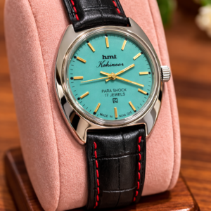 Vintage HMT Kohinoor Hand Winding 17 Jewel Blue Dial Men's Wrist Watch