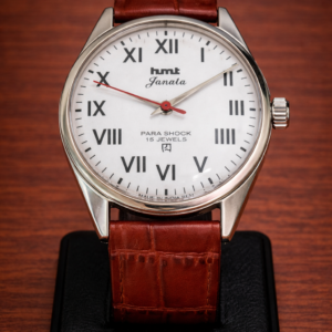 Vintage HMT Janata Hand Winding 17 Jewel White Dial Men's Wrist Watch