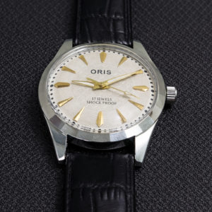 Oris ST 96 Hand Winding 17 Jewel White Dial Men's Wrist Watch