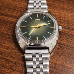 Vintage HMT Ajeet Hand Winding 17 Jewel Black Dial Men's Wrist Watch