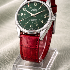 Vintage HMT Pilot Hand Winding 17 Jewel Green Dial Men's Wrist Watch