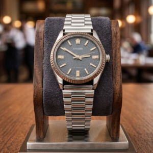 Vintage Citizen Hand Winding  21 Jewel Grey Dial Men's Wrist Watch