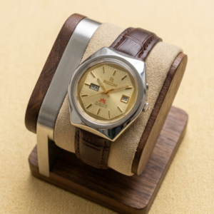 Vintage Ricoh Automatic Day/Date 21 Jewels Golden Dial Men's Wrist Watch