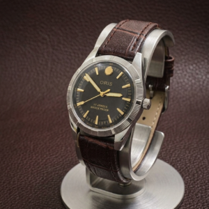 Oris ST 96 Hand Winding 17 Jewel Black dial Men's Wrist Watch