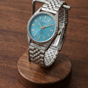 Vintage HMT Himalaya Hand Winding 17 Jewel Blue Dial Men's Wrist Watch