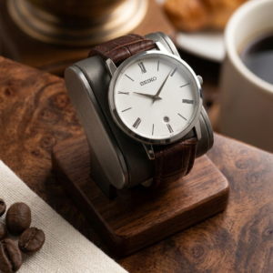 Seiko Quartz White Dial Men's Wrist Watch