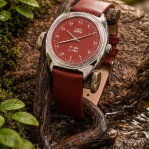 Vintage HMT Kohinoor Hand Winding 17 Jewel Maroon Dial Men's Wrist Watch