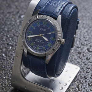 Oris ST 96 Hand Winding 17 Jewel Blue Dial Men's Wrist Watch