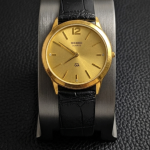 Seiko Quartz Golden Dial Men's Wrist Watch