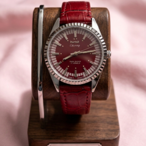 Vintage HMT Chirag Hand Winding 17 Jewel Maroon Dial Men's Wrist Watch