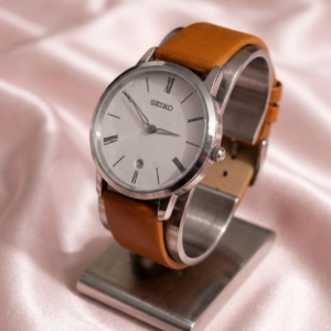 Seiko Quartz White Dial Men's Wrist Watch