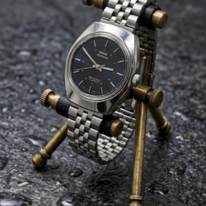 Vintage HMT Kohinoor hand Winding 17 Jewel Black Dial Men's Wrist Watch