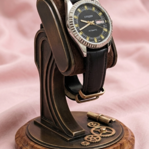 Vintage Citizen Automatic 21 Jewel Day/Date Black Dial Men's Wrist Watch