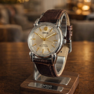 Oris ST 96 Hand Winding 17 Jewel Silver Dial Men's Wrist Watch