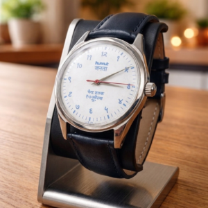 Vintage HMT Janata Hand winding 17 Jewel White Dial Men's Wrist Watch