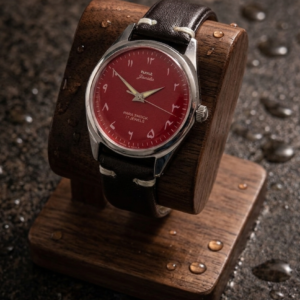 Vintage HMT Janata Hand Winding 17 Jewel Red Dial Men's Wrist Watch