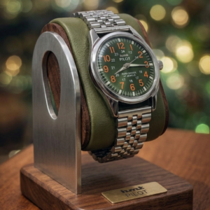 Vintage HMT Pilot Hand Winding 17 Jewel Green Dial Men's Wrist Watch