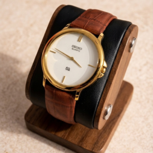 Seiko Quartz White Dial Men's Wrist Watch