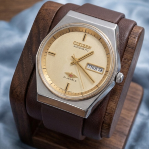 Vintage Citizen Automatic 21 Jewel Day/Date Golden Dial Men's Wrist Watch