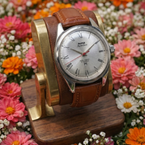 Vintage HMT Jubilee Hand winding 17 Jewel Silver Dial Men's Wrist Watch